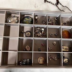 Assorted Origami Owl charms, plates and Dangles